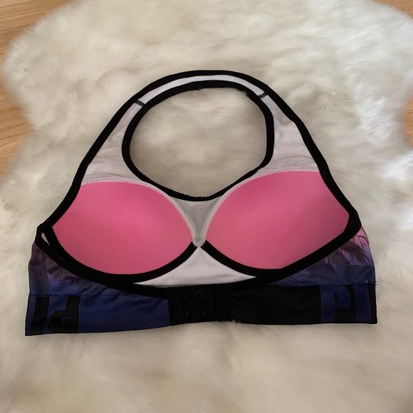 NWOT Victoria's Secret Pink Halter Sports Bra, Med - Picture 5 of 7